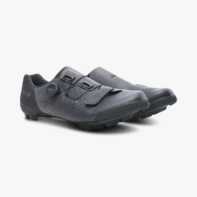 Shimano SH-RX801 Wide Gravel Racing Shoes in Black-1