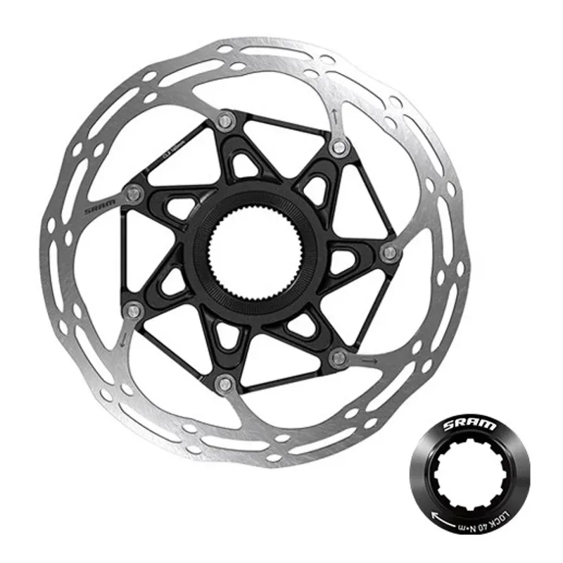 SRAM Centerline 2-piece 160mm Disk Brake Rotor in Silver/Black-1