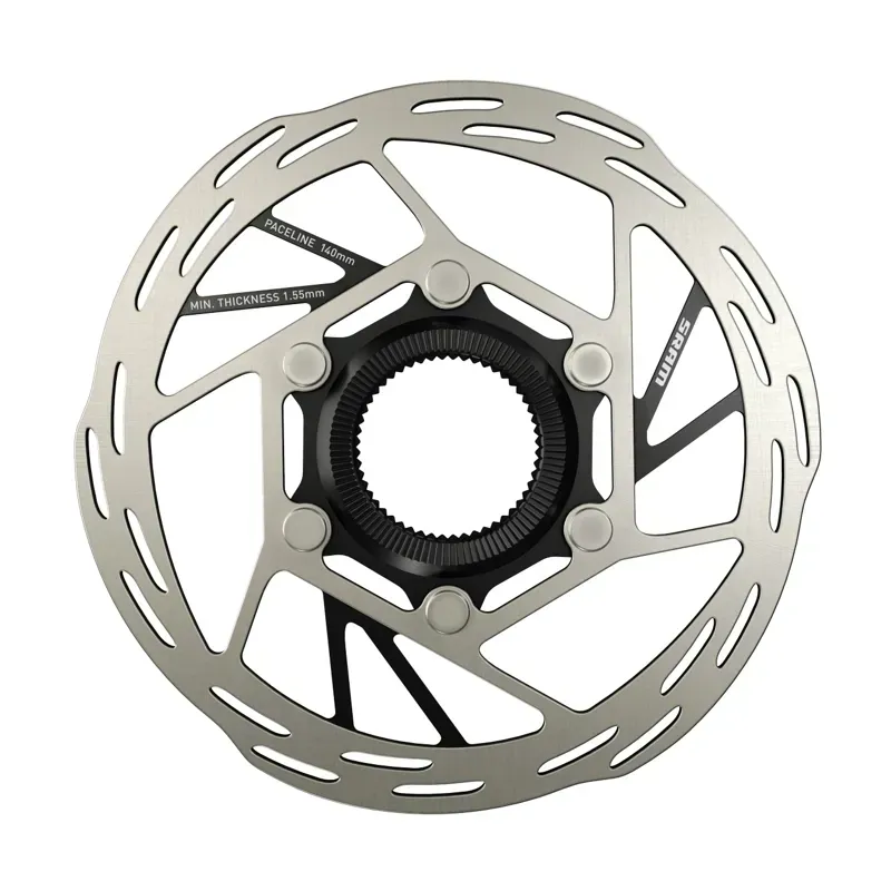 SRAM Paceline Disc Brake Rotor - 160mm 6-Bolt Silver/ Black 160-2
