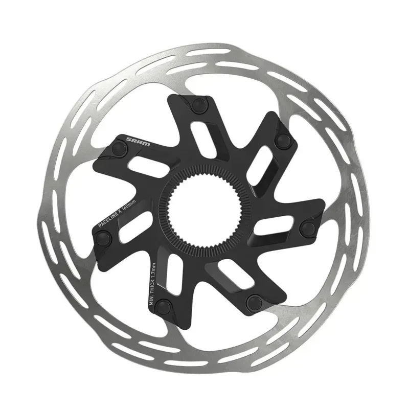 SRAM Paceline X Disc Brake Rotor - 160mm Center Lock Silver/ Black 160