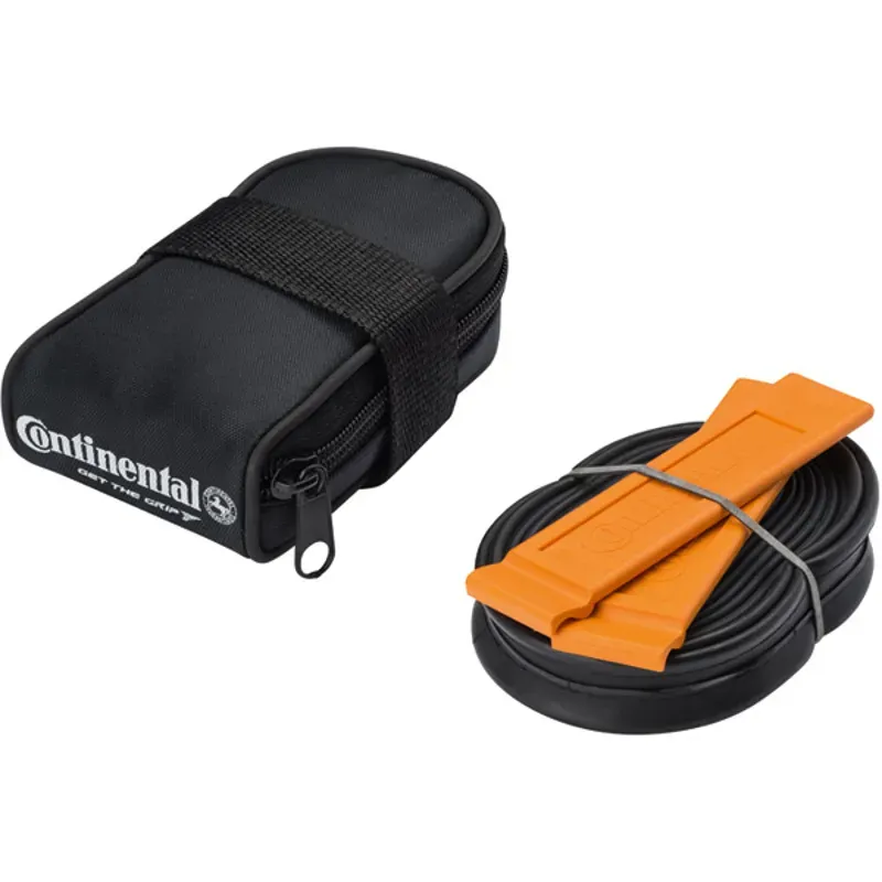 Continental Saddle Bag - Includes 700 x 18-25 Presta Tube 2 Tire Levers Black