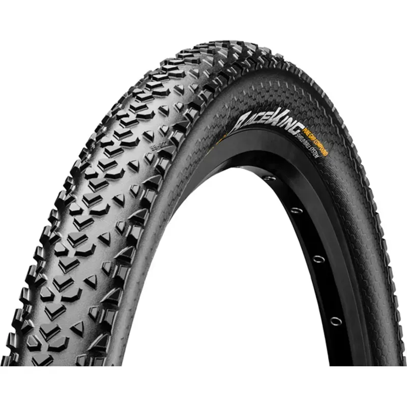 Continental Race King Tire - 27.5 X 2.00 Tubeless Folding Black PureGrip ShieldWall System E25 Black 27.5 x 2.00