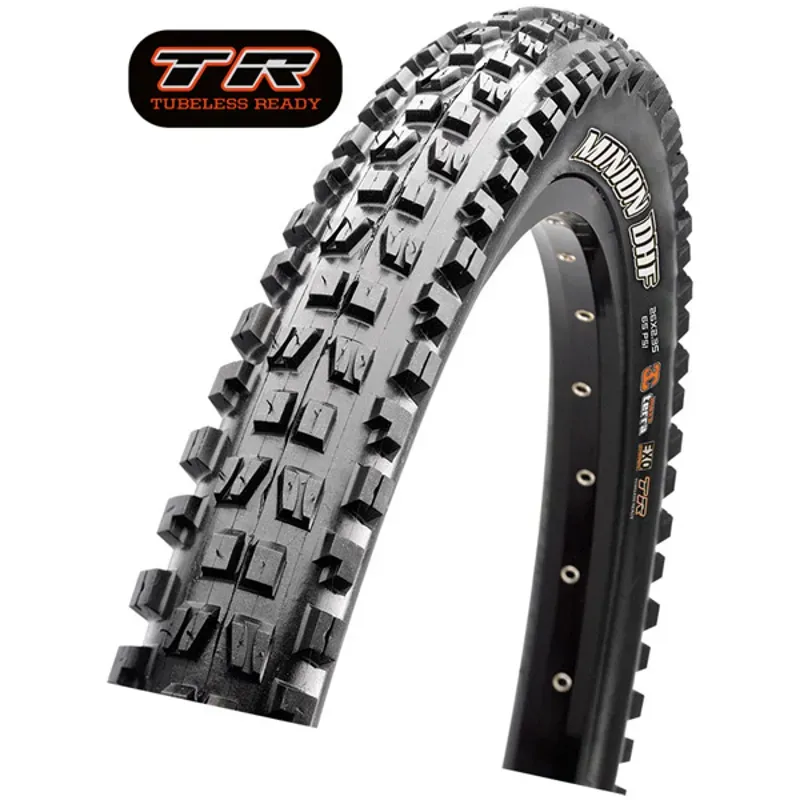 Maxxis Minion DHF Tire - 29 X 2.5 Tubeless Folding Black 3C Maxx Grip DH Wide Trail Black 29 x 2.5